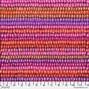KFC Vintage - Bead Stripe MAGENTA PWGP050.Priced per 25cm