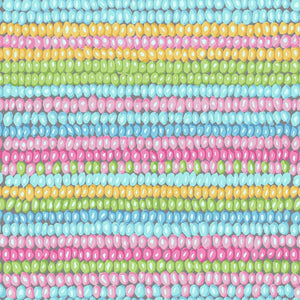 KFC Vintage - Bead Stripe PASTEL PWGP050.Priced per 25cm