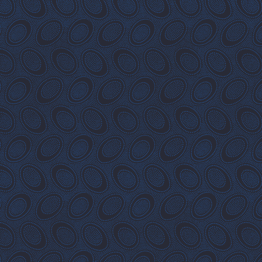 KFC Aboriginal Dot MIDNIGHT PWGP071 Feb 2025  Priced per 25cm