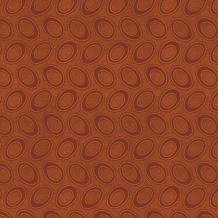KFC Aboriginal Dot PUMPKIN PWGP071.Priced per 25cm