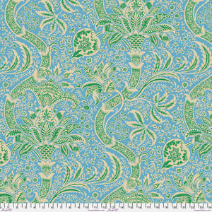 *Pre Order Kaffe & Morris & Co Indian AQUA PWKW005 Priced per 25cm - due Dec 2024