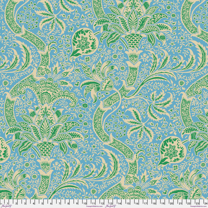 *Pre Order Kaffe & Morris & Co Indian AQUA PWKW005 Priced per 25cm - due Dec 2024