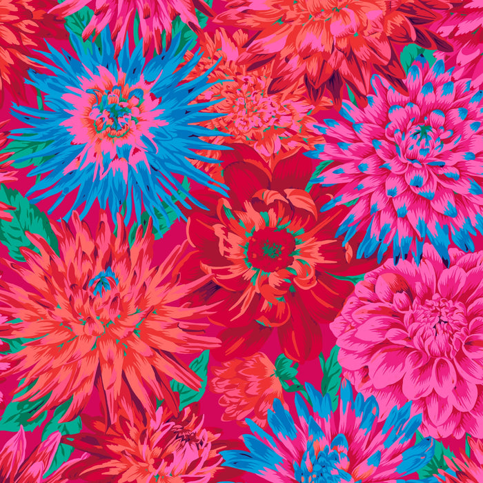 KFC Cactus Dahlia RED PWPJ054.Priced per 25cm