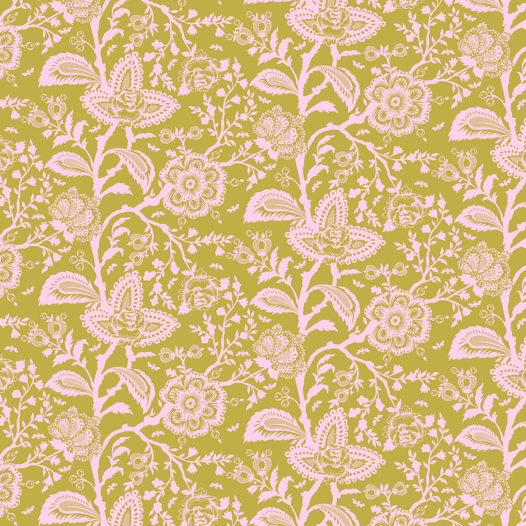 Parisville (Deja Vu) by Tula Pink -French Lace - HAZELNUT PWTP193.Priced per 25cm