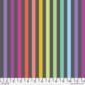 *Pre Order GRAYWORK TRUE COLORS PWTP231.CARBON Disco Stripe.Priced per 25cm - Due Oct/Nov