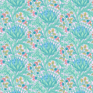 Kaffe & Morris & Co Artichoke LAVENDER QBKW001 WIDEBACK  Priced per 50 cm