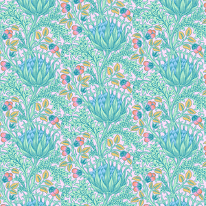 *+Pre Order Kaffe & Morris & Co Artichoke LAVENDER QBKW001 WIDEBACK  Priced per 50 cm - due TBA