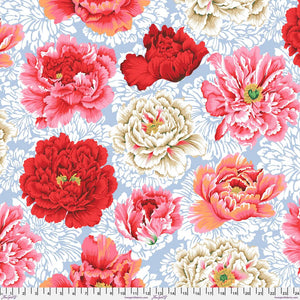**REMNANT KFC Brocade Peony NATURAL WIDEBACK - Jade QBPJ004 - 3 METRES