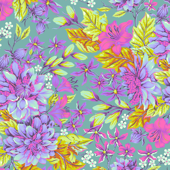 **Untamed by Tula Pink QBTP017.COSMIC Hello Dahlia WIDEBACK  Priced per 50 cm