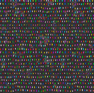 Pattern of colorful horizontal lines on a black background
