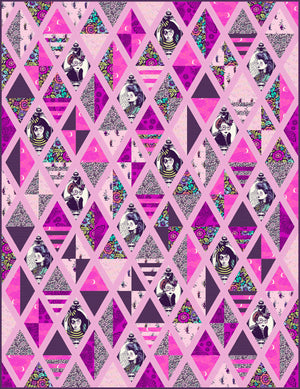 *+Nightshade (Déjà Vu) designed by Tula Pink Set Sail Quilt fabric pack.