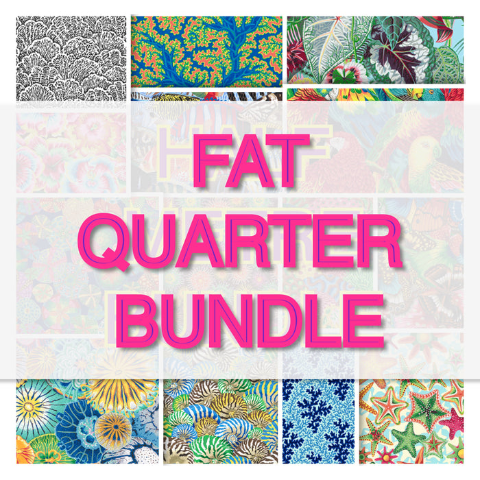 *#TREASURE ISLAND by Philip Jacobs (SNOW LEOPARD)- FAT QUARTER BUNDLE
