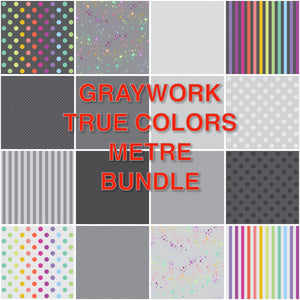 **Pre Order GRAYWORK TRUE COLORS Metre Bundle (16 Fabrics) due to arrive Oct/Nov 2025