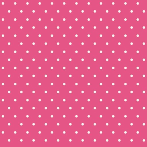 Barefoot Roses Classics Dots Colour - Pink TW05-Pink 100%.Priced per 25cm.