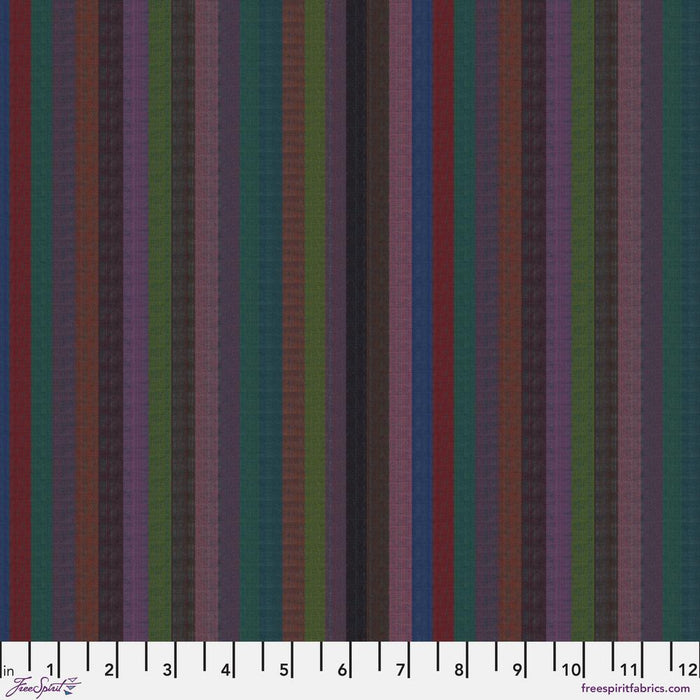 *Pre Order Kaffe Fassett WOVEN STRIPES WSGP002.DARK  Narrow Stripe.Priced per 25cm - due March/April 2025