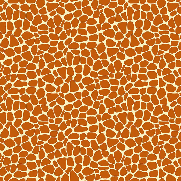 Zoe the Giraffe Skin Print Orange SB20258-430.Priced per 25cm