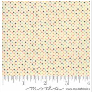 ESSENTIALLY YOURS White Multi B 8655 87 Mini Dot.Priced per 25cm.