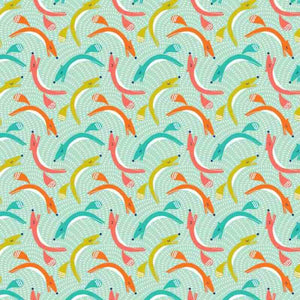 *PRE CUT Dashwood Fablewood - FABL 1166 – Leaping Foxes - 1 Metre