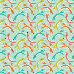 *PRE CUT Dashwood Fablewood - FABL 1166 – Leaping Foxes - 1 Metre