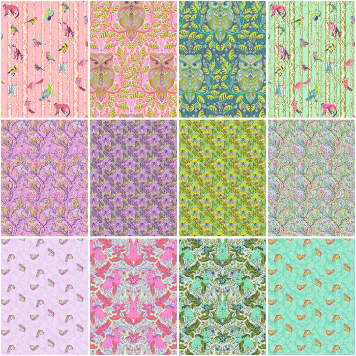 Full Moon Forest 11 Tula Pink FAT QUARTER BUNDLE