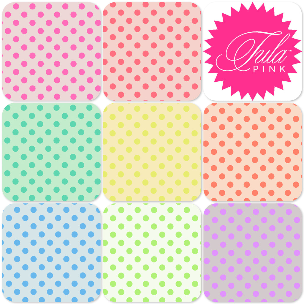 *#Neon True Colors by Tula Pink - One Metre bundle Spots