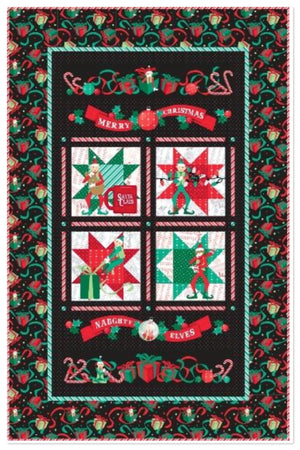 *+Marcus Fabrics NAUGHTY ELVES QUILT KIT