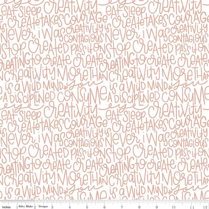 Sparkle Cotton SC475 ROSE GOLD TEXT METALLIC.Priced per 25cm.