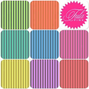 *#Neon True Colors by Tula Pink - One Metre bundle Stripes