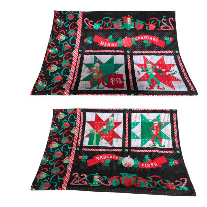 *+Marcus Fabrics NAUGHTY ELVES PILLOW CASE PACK