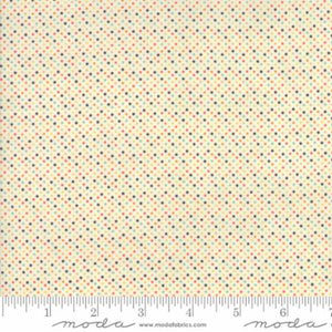 ESSENTIALLY YOURS White Multi B 8655 87 Mini Dot.Priced per 25cm.