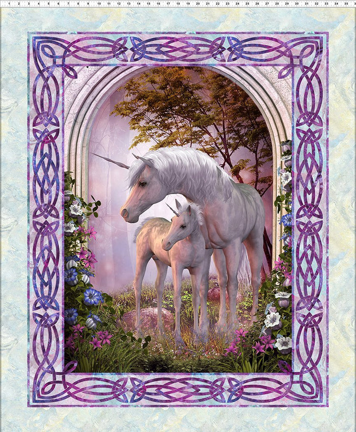 Unicorns by Jason Yenter 1 UN 1, LARGE UNICORN PANEL 36"