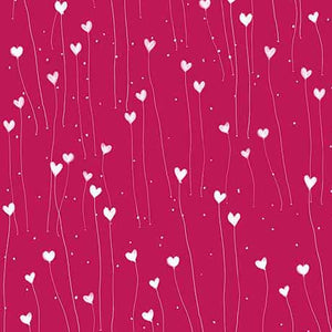GIFT OF FRIENDSHIP HEARTS 26030 CHERRY.Priced per 25cm.