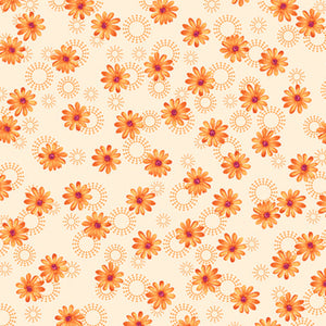 SOPHIA DAISY 26073O ORANGE.Priced per 25cm.