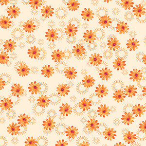 SOPHIA DAISY 26073O ORANGE.Priced per 25cm.