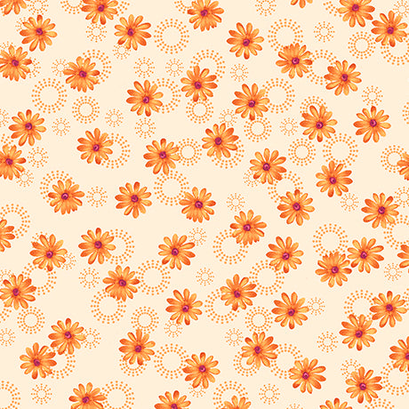 SOPHIA DAISY 26073O ORANGE.Priced per 25cm.