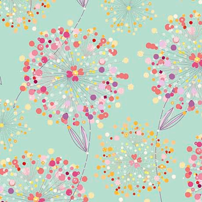 CONFETTI BLOSSOMS  26234H SEAFOAM.Priced per 25cm
