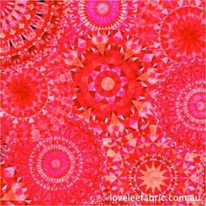 Jewelscape KALEIDOSCOPE MEDALLION PINK 28979 P.Priced per 25cm.