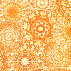 Jewelscape KALEIDOSCOPE MEDALLION YELLOW 28979 S.Priced per 25cm.