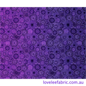 Jewelscape KALEIDOSCOPE MEDALLION PURPLE 28979 V.Priced per 25cm.