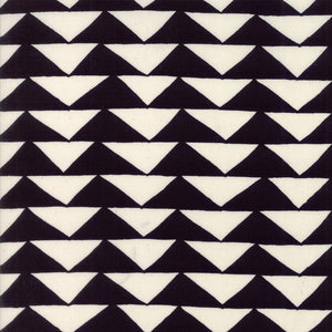 THICKET Black on Natural Triangles Yardage  SKU# 48201-12.Priced per 25cm.