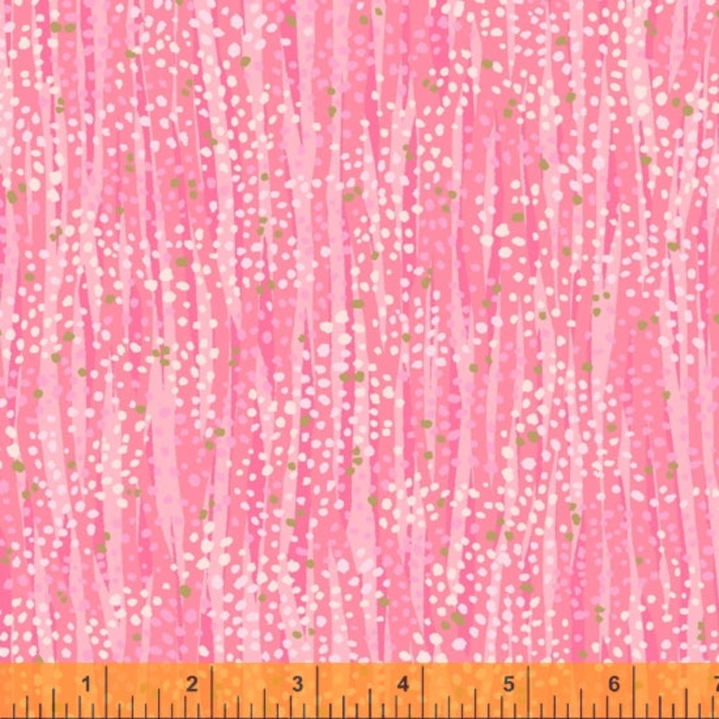 DEWDROP by Whistler Studios 52495M-5 Bubblegum Cotton / metallic embellished.Priced per 25cm