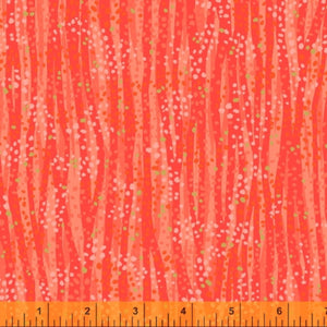 DEWDROP by Whistler Studios 52495M-7 Mandarin Cotton / metallic embellished.Priced per 25cm