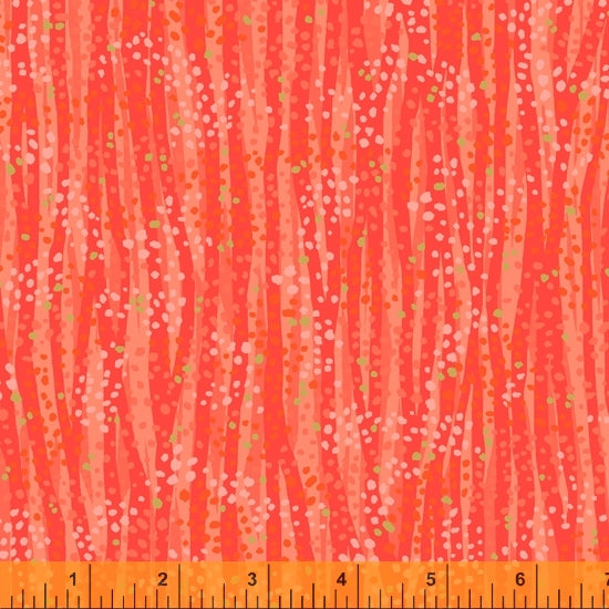 DEWDROP by Whistler Studios 52495M-7 Mandarin Cotton / metallic embellished.Priced per 25cm