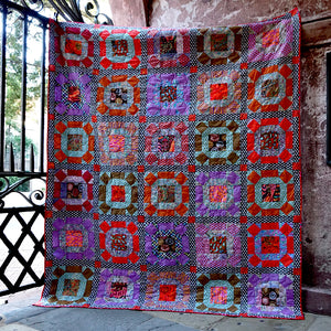 *+KFC Gathering No Moss Quilt kit SMOKE