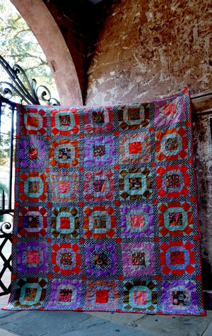 *+KFC Gathering No Moss Quilt kit SMOKE