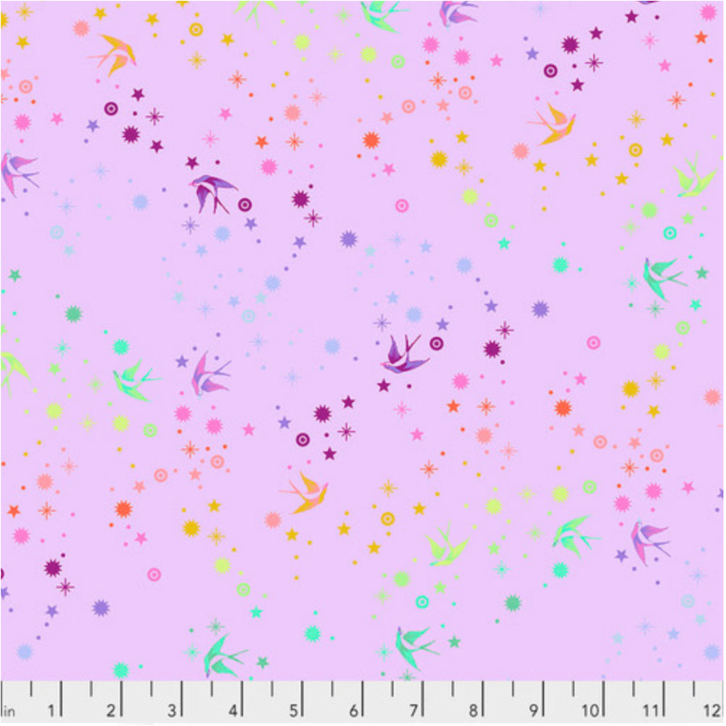 True Colors Fairy Dust LAVENDER PWTP133 by Tula Pink.Priced per 25cm