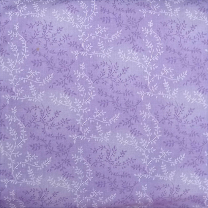 **Lavender Leafy Vine #402  108" / 270cm Wideback.Priced per 50 cm.