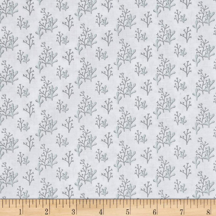 Clothworks - Sail Away Tonal White.Priced per 25cm