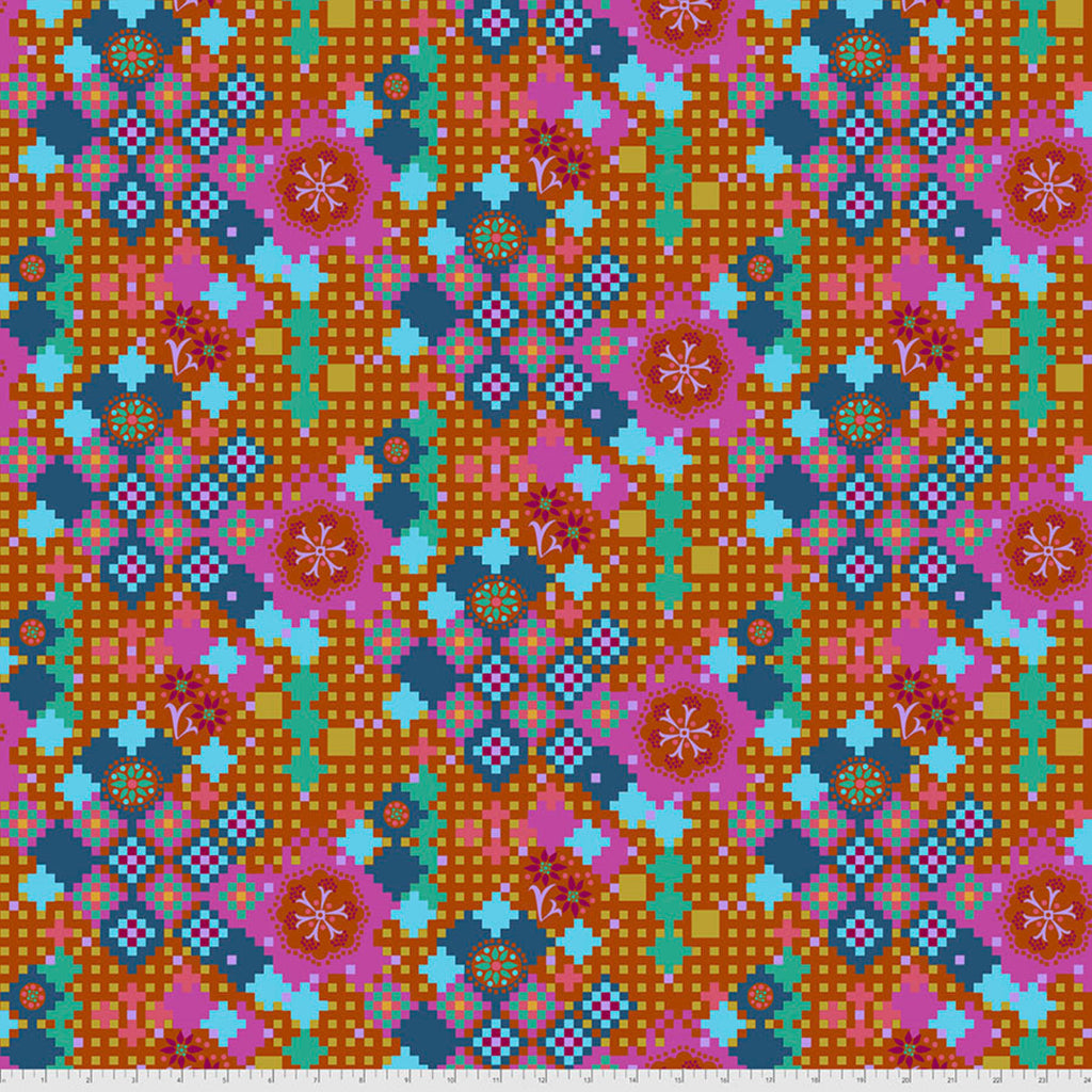 Love Always AM - Postage Due AMBER by Anna Maria Horner PWAH068.Priced per 25cm