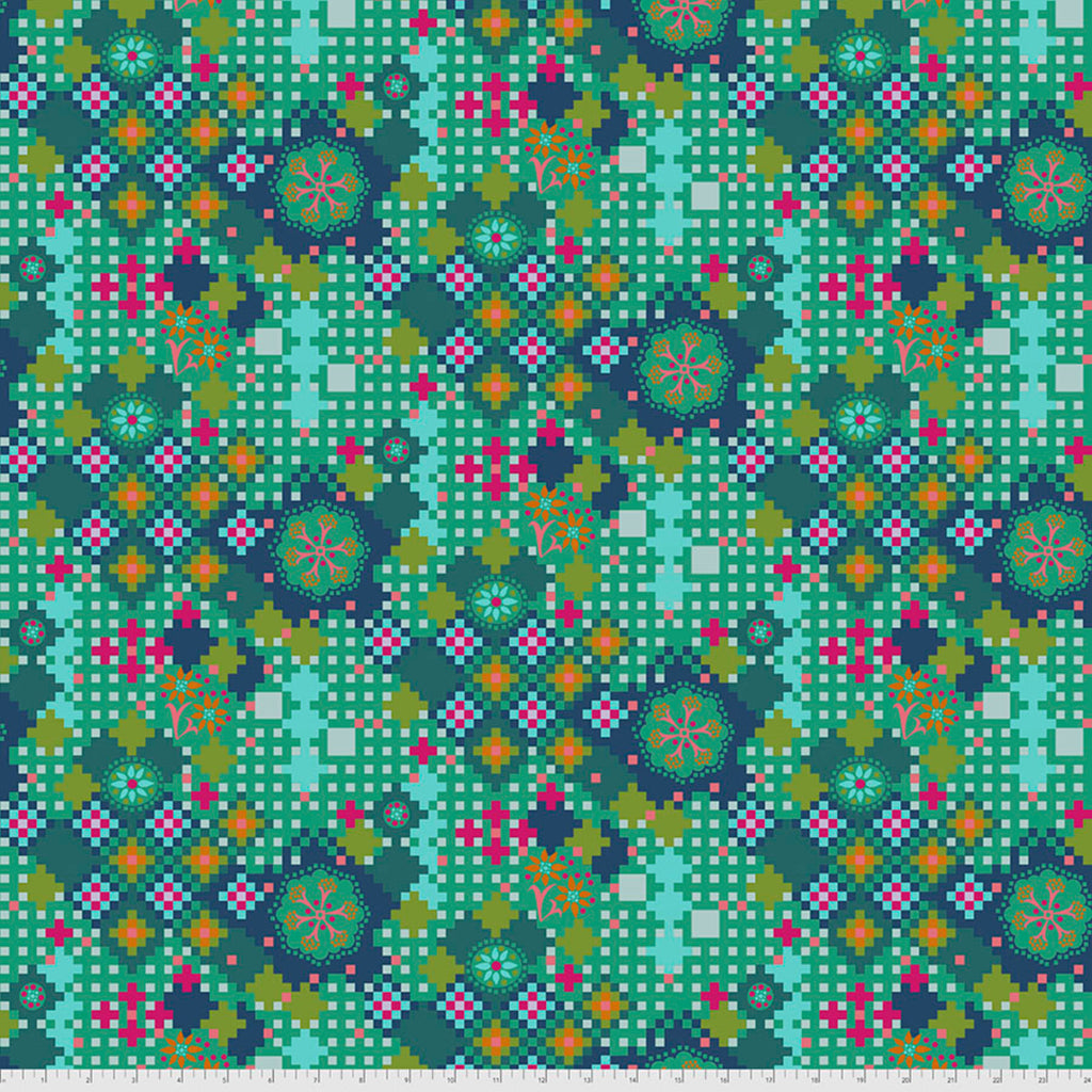 Love Always AM - Postage Due JADE by Anna Maria Horner PWAH068.Priced per 25cm